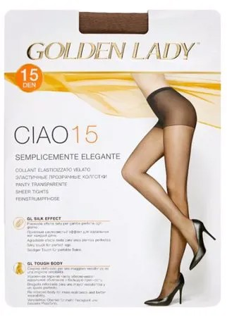 Колготки Golden Lady Ciao 15 den, размер 2-S, daino (бежевый)