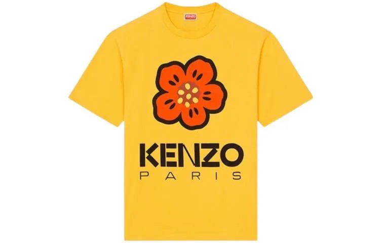 Футболка Boke Flower Series для мужчин, золотисто-желтая Kenzo, цвет Gold
