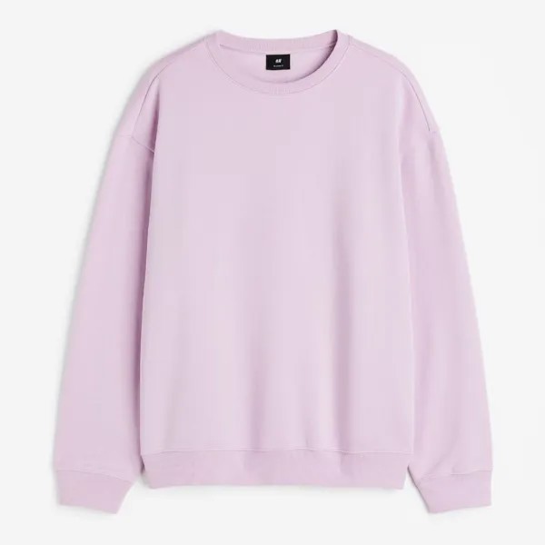 Свитшот H&M Relaxed Fit, сиреневый