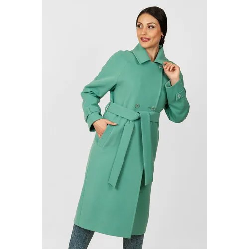 Пальто MARGO, размер 48-50, бирюзовый, зеленый