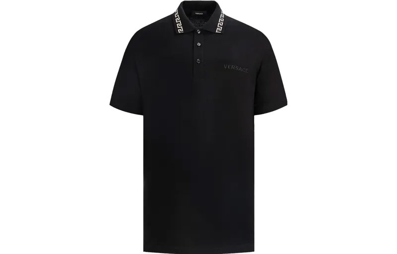 VERSACE Мужская рубашка поло, Черный