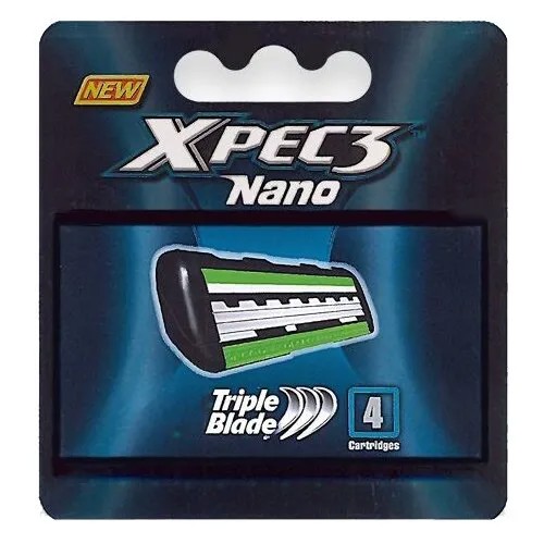 Сменные кассеты Dorco Xpec 3 Nano, 4 шт.