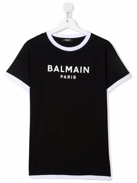 Balmain Kids футболка с логотипом