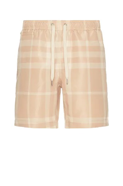 Шорты Burberry Martin 3c Check Swim, цвет Soft Fawn Ip Check