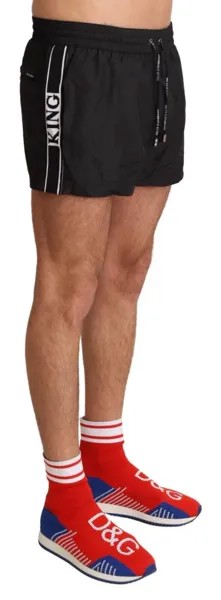 DOLCE - GABBANA Купальные костюмы Черные мужские пляжные шорты King King IT6 / US L Рекомендуемая розничная цена 450 долларов США