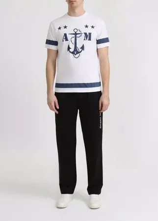 Alessandro Manzoni Yachting Хлопковая футболка с узорами