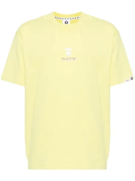 Футболка с логотипом AAPE BY *A BATHING APE, желтый