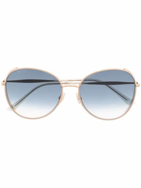 Jimmy Choo Eyewear солнцезащитные очки в оправе 'кошачий глаз'