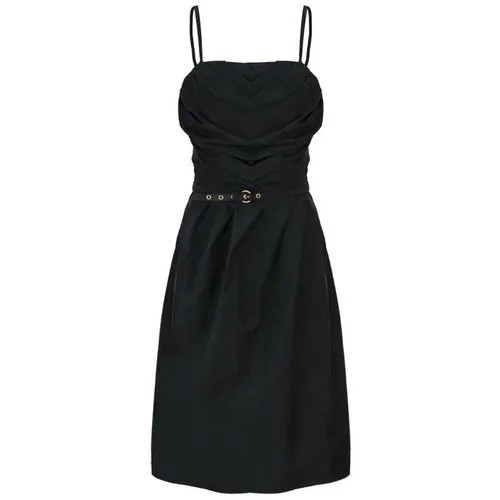 Платье MOSCHINO, вечернее, миди, размер 42, черный