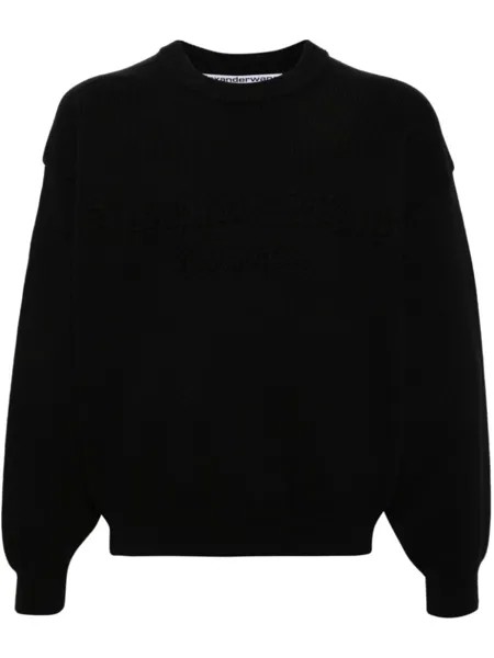 Alexander Wang толстовка с логотипом, черный