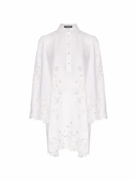 Платье-рубашка из поплина Dolce&Gabbana, мультиколор
