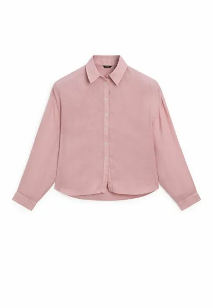 Блузка-рубашка Massimo Dutti, цвет pink