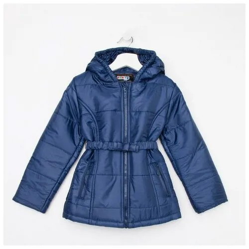 Куртка для девочки, цвет тёмно-синий, рост 116 см