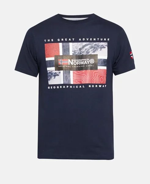 Футболка Geographical Norway, темно-синий