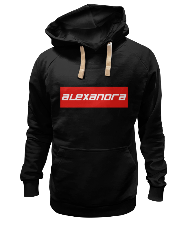 Худи Printio Alexandra черное 2XL