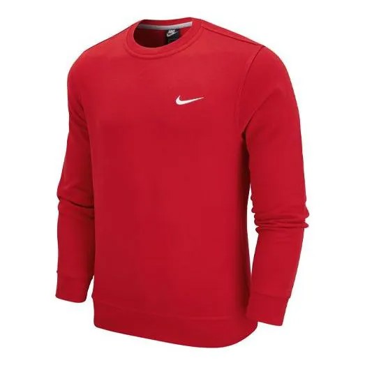 Толстовка Men's Nike Sportswear French Terry Round Neck Pullover Solid Color Red, мультиколор