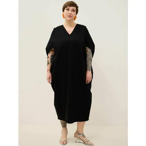 Платье LeSsiSmORE, размер 54/56, черный