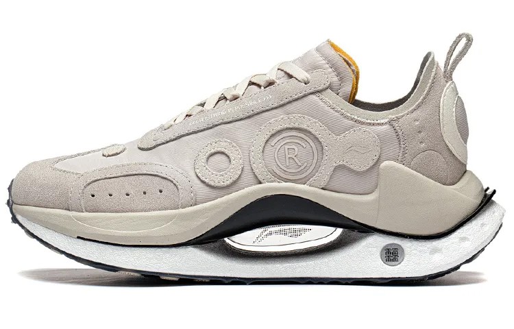 Кроссовки LiNing Jueying CRC Lifestyle Shoes Women's Low-top Beige/White, серый
