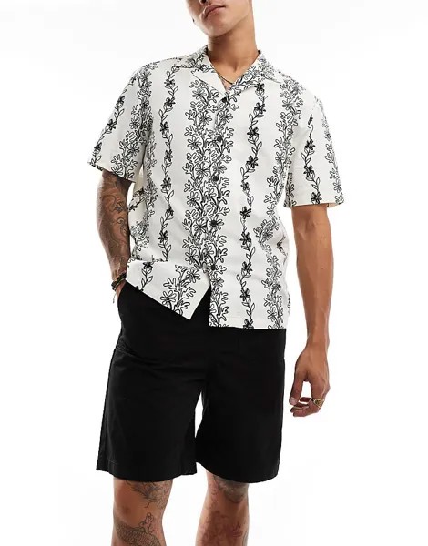 Selected Homme – широкие черные шорты из рипстопа