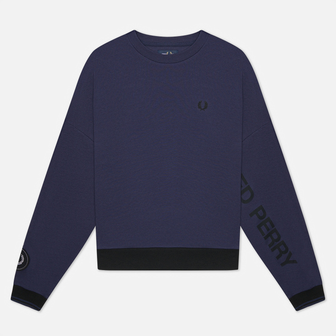Свитшот женский Fred Perry G1155 синий XS