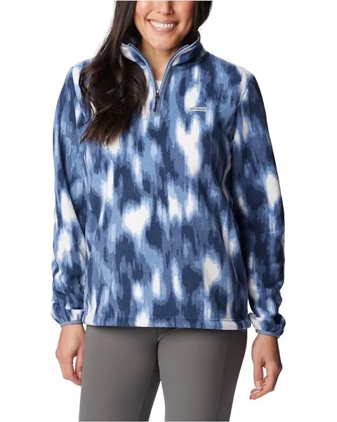 Куртка Columbia Super Tidal Fleece 1/4 Zip, цвет Collegiate Navy Reflections