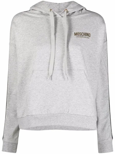 Moschino худи на молнии с логотипом