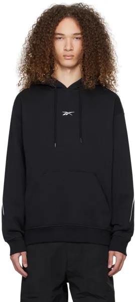 Черный худи со вставками Reebok Classics
