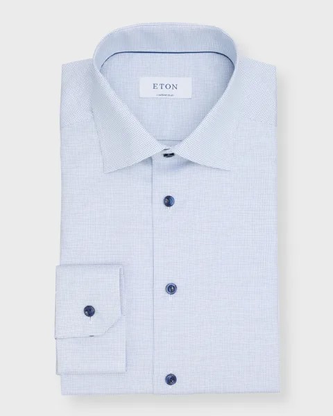 Мужская рубашка добби современного кроя Eton, цвет Blue