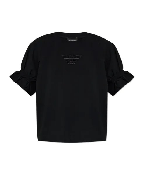 Футболка с логотипом Emporio Armani, черный