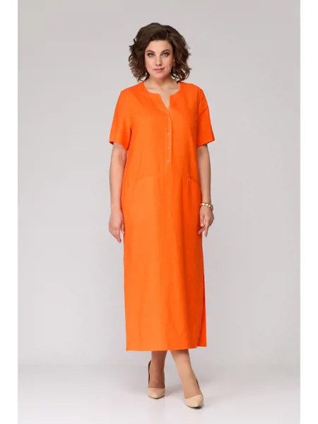 Платье 1645 оранжевый