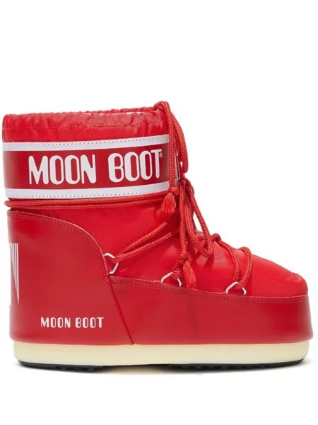 Moon Boot дутые ботинки Classic Low 2, красный