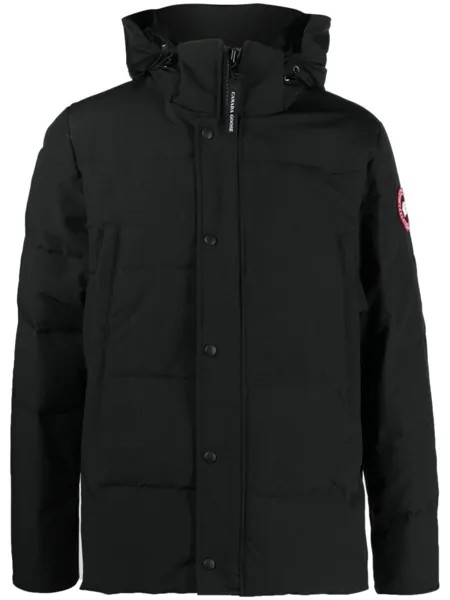 Canada Goose пуховик с капюшоном, черный