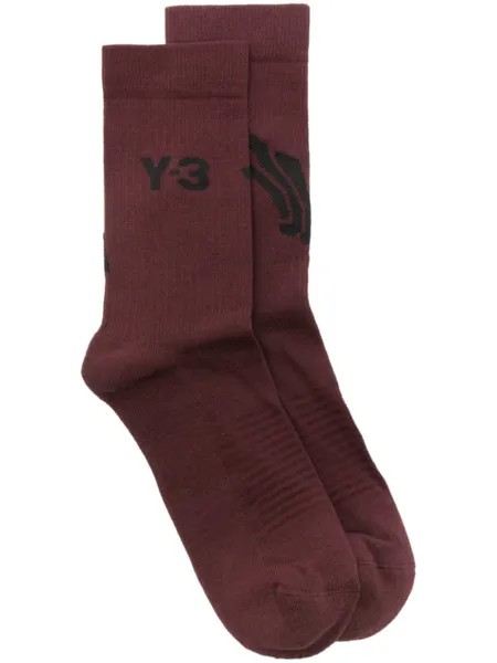 Y-3 носки с логотипом из коллаборации с adidas, красный