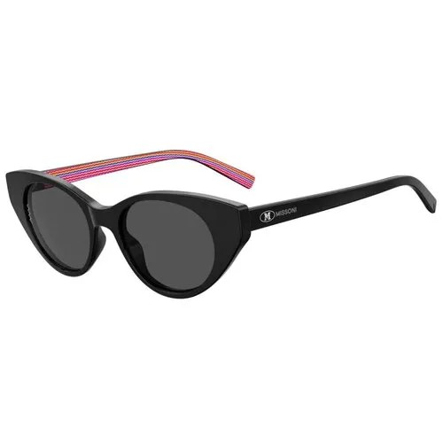 Солнцезащитные очки M Missoni, кошачий глаз, для женщин, черный