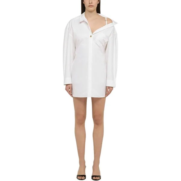 Платье с длинными рукавами женское белое Jacquemus