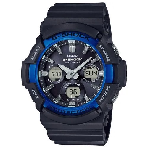 Наручные часы CASIO G-Shock GAW-100B-1A2ER, черный, синий