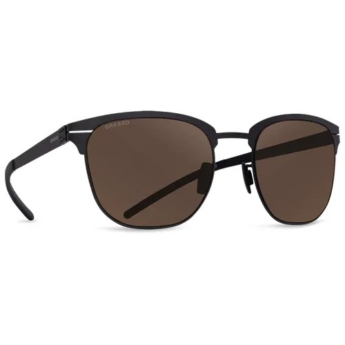 Солнцезащитные очки Gresso, круглые, с защитой от УФ, для мужчин, черный