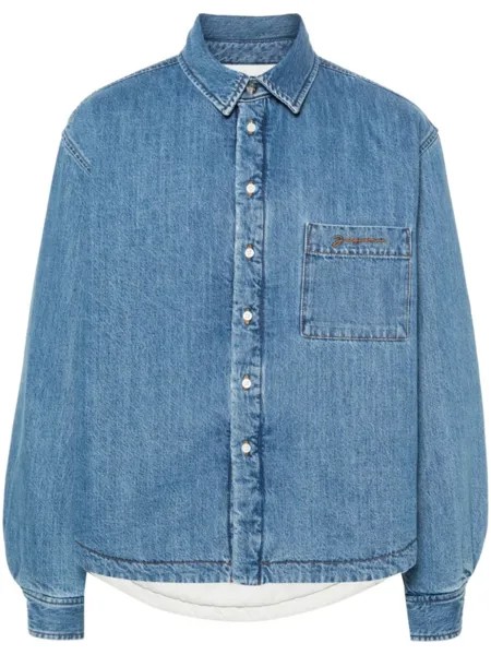 Jacquemus джинсовая куртка-рубашка La Chemise Boulanger, синий