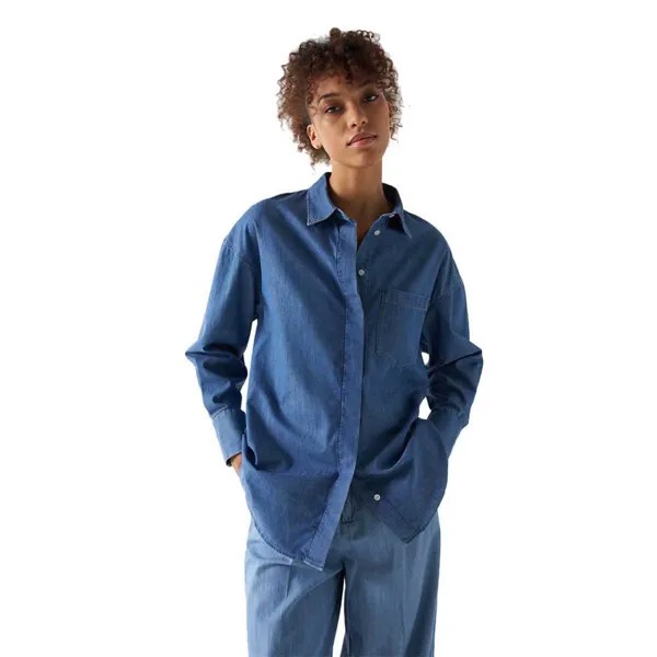 Рубашка Salsa Jeans 21007012 Oversize, синий