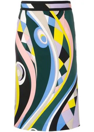 Emilio Pucci юбка-карандаш с абстрактным принтом