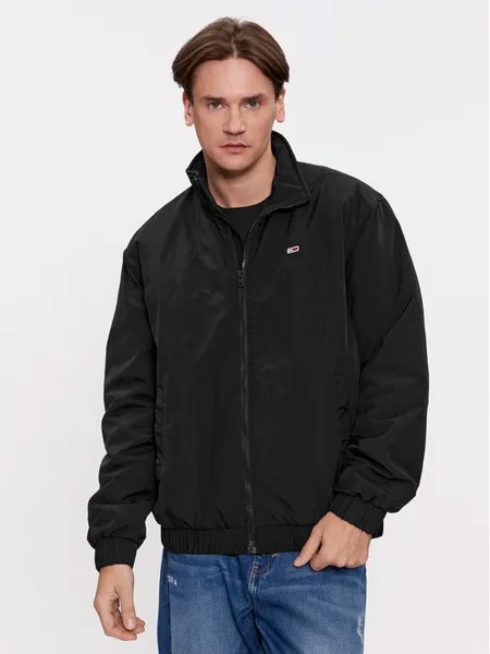 Бомбер свободного кроя Tommy Jeans, черный
