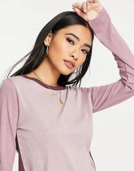 Красный лонгслив с полосами Madewell