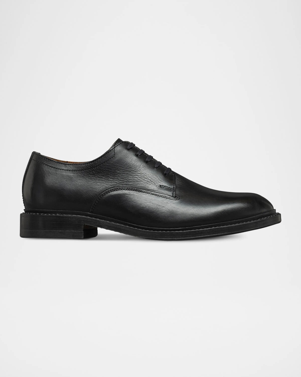 Мужские кожаные туфли дерби Trevor с простым носком Allen Edmonds, черный