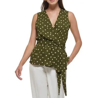 Женская блузка в горошек с завязками спереди Tommy Hilfiger BHFO 5921