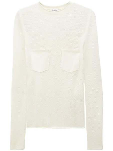 Футболка с накладным карманом Filippa K, белый