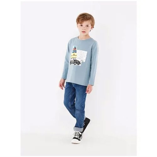 Лонгслив для мальчиков MEXX; цвет Greyish Blue р. 98-104
