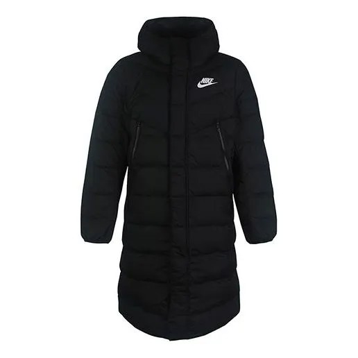 Пуховик Nike Down Fill Stay Warm hooded Down Jacket Black, черный