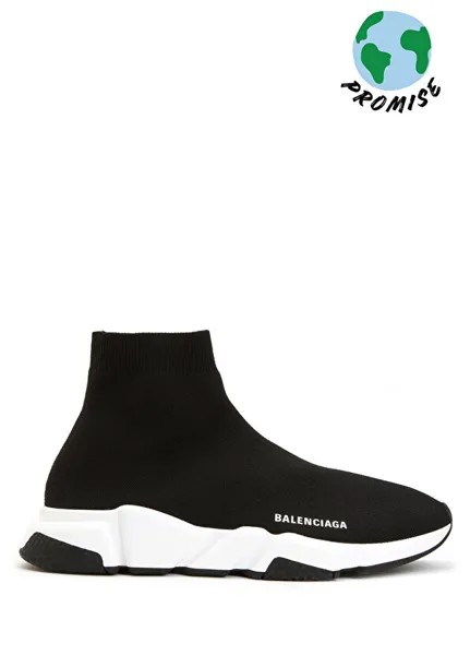 Черные мужские кроссовки speed с детализированным логотипом Balenciaga