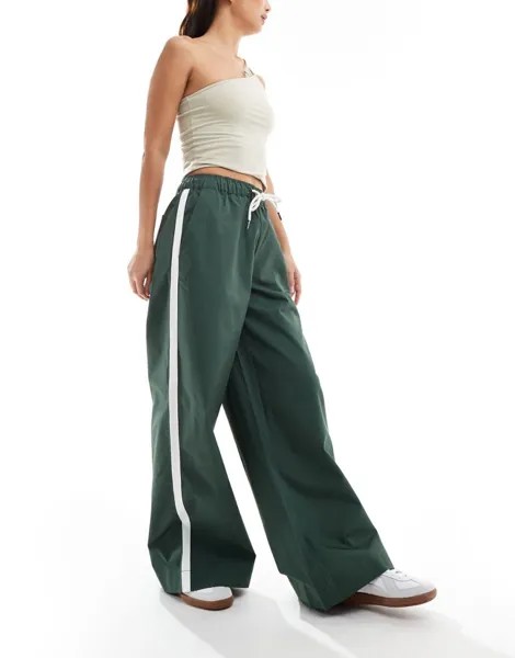 ASOS DESIGN – Зеленые спортивные брюки