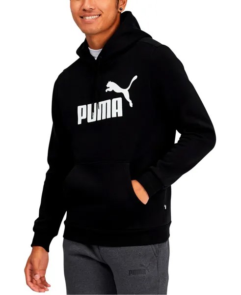 Мужская худи из флиса с логотипом Puma, черный